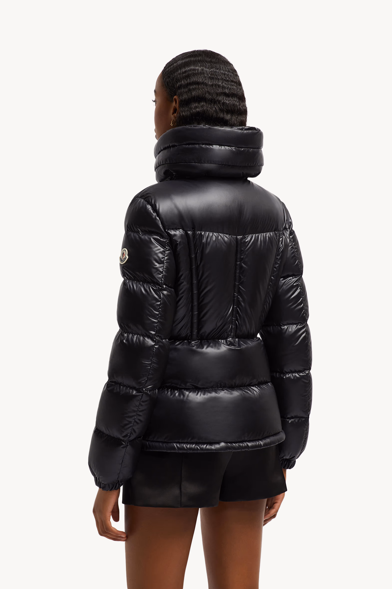 Douro Hooded Short Down Jacket Women Black Moncler 5